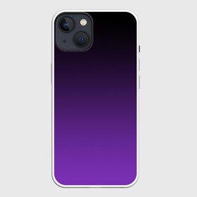 Чехол для iPhone 13 с принтом Ночной градиент | Фиолетовый в Екатеринбурге,  |  | Тематика изображения на принте: градиент | ночной | ночь | перелив | переход | сумерки | темный | феолетовый | фиолетовый | цвета | черный