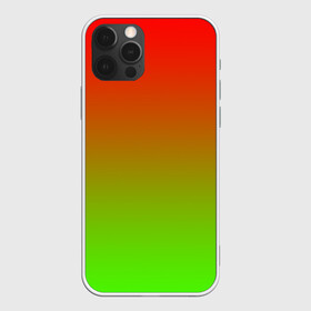 Чехол для iPhone 12 Pro с принтом Градиент Яблоко в Екатеринбурге, силикон | область печати: задняя сторона чехла, без боковых панелей | градиент | желтый | зеленый | красный | перелив | переход | фрукты | цвета | яблоко
