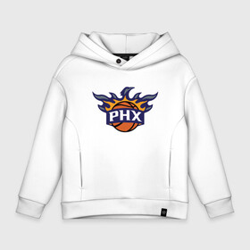 Детское худи Oversize хлопок с принтом Phoenix Suns в Екатеринбурге, френч-терри — 70% хлопок, 30% полиэстер. Мягкий теплый начес внутри —100% хлопок | боковые карманы, эластичные манжеты и нижняя кромка, капюшон на магнитной кнопке | Тематика изображения на принте: basketball | mvp | nba | phoenix | sport | streetball | suns | аризона | баскетбол | игра | крис пол | мяч | нба | санс | спорт | стритбол | тренер | финикс | чемпион