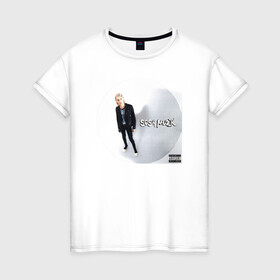 Женская футболка хлопок с принтом Платина - Sosa Muzik в Екатеринбурге, 100% хлопок | прямой крой, круглый вырез горловины, длина до линии бедер, слегка спущенное плечо | platina | trap | русский рэп | соса мьюзик | трэп
