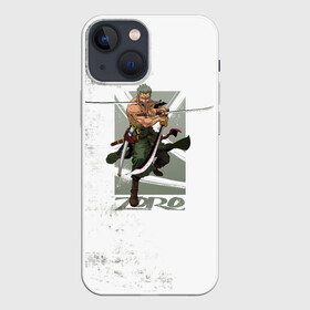 Чехол для iPhone 13 mini с принтом Зоро One Piece. Большой куш в Екатеринбурге,  |  | anime | manga | one piece | zoro roronoa | аниме | большой куш | ван пис | великий флот | вон пис | зородзюро | король пиратов | манга | мечник | охотник за головами | охотник на пиратов | пират