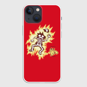 Чехол для iPhone 13 mini с принтом Знакомство с Пикачу в Екатеринбурге,  |  | anime | pikachu | pokemon | poket monster | poketmon | аниме | анимэ | карманные монстры | пикачу | покемон