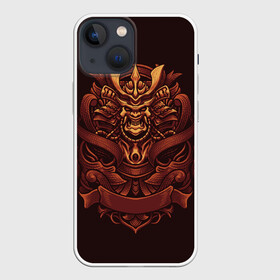 Чехол для iPhone 13 mini с принтом Самурай демон в Екатеринбурге,  |  | воин | демон | маска | самурай | япония