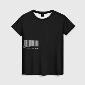 Женская футболка 3D с принтом Seneca  в Екатеринбурге, 100% полиэфир ( синтетическое хлопкоподобное полотно) | прямой крой, круглый вырез горловины, длина до линии бедер | бюст | грек | координаты | портрет | прошлое | философ | цитата | штрихкод
