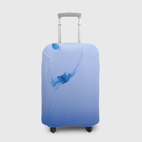 Чехол для чемодана 3D с принтом МЕДУЗЫ | ГРАДИЕНТ в Екатеринбурге, 86% полиэфир, 14% спандекс | двустороннее нанесение принта, прорези для ручек и колес | gradient | абстракция | амбре | вода | голубая | голубое | градиент | градиент и ничего лишнего | градиенты | медуза | море | на каждый день | океан | синее | синий | синяя | текстура