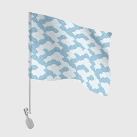 Флаг для автомобиля с принтом Абстрактные волны в Екатеринбурге, 100% полиэстер | Размер: 30*21 см | абстракция | океанские волны | орнамент | паттерн | япония