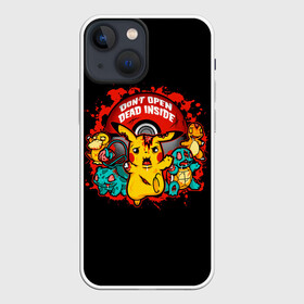 Чехол для iPhone 13 mini с принтом Dead inside в Екатеринбурге,  |  | anime | pokemon | poket monster | poketmon | squirtle | аниме | анимэ | бульбазавр | зомби | карманные монстры | пикачу | покемон | сквиртл | чермандер