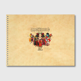 Альбом для рисования с принтом One Piece. Большой куш в Екатеринбурге, 100% бумага
 | матовая бумага, плотность 200 мг. | Тематика изображения на принте: anime | manga | monkey d. luffy | one piece | аниме | большой куш | ван пис | вон пис | гол д. роджер | кайдо | король пиратов | луфи | луффи | манга | манки д. луффи | нами | нико робин | пират | портгас д. эйс | ророноа зоро