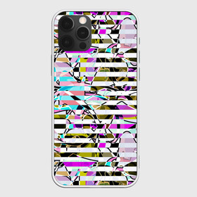 Чехол для iPhone 12 Pro с принтом Полосатый абстрактный узор  в Екатеринбурге, силикон | область печати: задняя сторона чехла, без боковых панелей | горизонтальные полосы | летний дизайн | модный | молодежный | мужской | полосы | разноцветные полосы