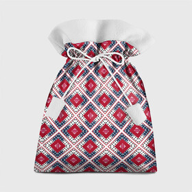 Подарочный 3D мешок с принтом Красно-синий плед -клетка в Екатеринбурге, 100% полиэстер | Размер: 29*39 см | абстрактный | геометрический | красный | плед | пэчворк | синий | современный | этнический