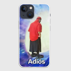 Чехол для iPhone 13 mini с принтом Adios в Екатеринбурге,  |  | adios | адидас | бабуля | бабушка | вселенная | космос | мемы | портал | прощание | черная дыра