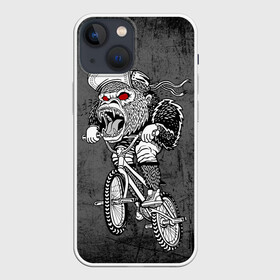 Чехол для iPhone 13 mini с принтом Junk Ride в Екатеринбурге,  |  | bike | bmx | gorilla | mtb | ride | бэм | вело | велосипед | велоспорт | горилла | поездка