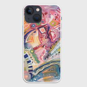 Чехол для iPhone 13 mini с принтом MULT в Екатеринбурге,  |  | абстракция | молодежный | пестрый | цветной | яркий