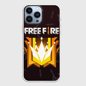 Чехол для iPhone 13 Pro Max с принтом Free Fire | Фри фаер в Екатеринбурге,  |  | Тематика изображения на принте: ff | free fire | freefire | garena | grand master | master | гарена | гранд мастер | грандмастер | лига | мастер | паттерн | текстура | фре фаер | фри фаер | фри файр | фрифайр | фф