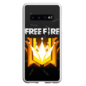 Чехол для Samsung Galaxy S10 с принтом Free Fire | Фри фаер в Екатеринбурге, Силикон | Область печати: задняя сторона чехла, без боковых панелей | ff | free fire | freefire | garena | grand master | master | гарена | гранд мастер | грандмастер | лига | мастер | нож | ножи | паттерн | текстура | фре фаер | фри фаер | фри файр | фрифайр | фф