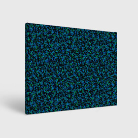Холст прямоугольный с принтом Абстрактный зелено-синий узор  в Екатеринбурге, 100% ПВХ |  | абстрактный | вкрапления | зеленый | молодежный | мраморный | синий | современный | черный и синий