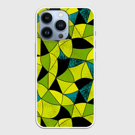 Чехол для iPhone 13 Pro с принтом Гранжевый яркий зеленый в Екатеринбурге,  |  | Тематика изображения на принте: абстрактный | гранжевая текстура | зеленый | летний | молодежный | современный | ярко желтый
