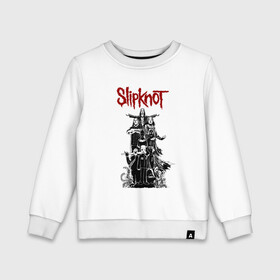 Детский свитшот хлопок с принтом SLIPKNOT | СЛИПКНОТ (Z) в Екатеринбурге, 100% хлопок | круглый вырез горловины, эластичные манжеты, пояс и воротник | rock | slipknot | алессандро вентурелла | джей вайнберг | джеймс рут | кори тейлор | крэйг джонс | мик томсон | петля | рок | сид уилсон | скользящий узел | слипкнот | тяжелый рок | удавка | шон крэхан