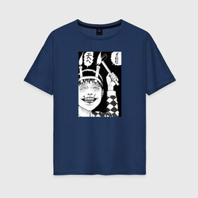 Женская футболка хлопок Oversize с принтом Соичи дзюндзи ито в Екатеринбурге, 100% хлопок | свободный крой, круглый ворот, спущенный рукав, длина до линии бедер
 | аниме | дзюндзи ито | манга | соити | соичи