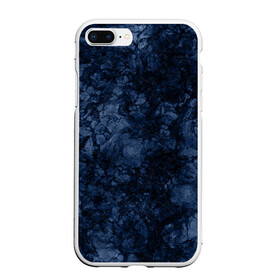 Чехол для iPhone 7Plus/8 Plus матовый с принтом Темно-синяя текстура камня  в Екатеринбурге, Силикон | Область печати: задняя сторона чехла, без боковых панелей | абстрактный | модный | молодежный | мрамор | мраморный узор | синий | современный