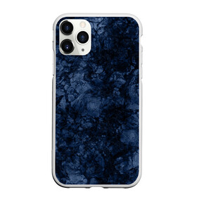 Чехол для iPhone 11 Pro матовый с принтом Темно-синяя текстура камня  в Екатеринбурге, Силикон |  | абстрактный | модный | молодежный | мрамор | мраморный узор | синий | современный