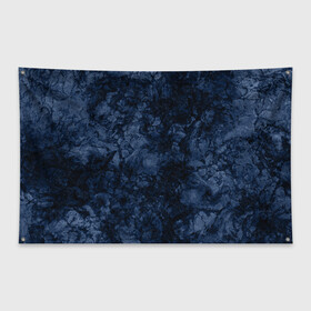 Флаг-баннер с принтом Темно-синяя текстура камня  в Екатеринбурге, 100% полиэстер | размер 67 х 109 см, плотность ткани — 95 г/м2; по краям флага есть четыре люверса для крепления | абстрактный | модный | молодежный | мрамор | мраморный узор | синий | современный