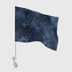 Флаг для автомобиля с принтом Темно-синяя текстура камня  в Екатеринбурге, 100% полиэстер | Размер: 30*21 см | абстрактный | модный | молодежный | мрамор | мраморный узор | синий | современный