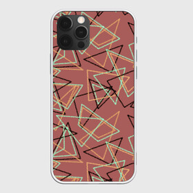 Чехол для iPhone 12 Pro Max с принтом Террактовый геометрический  в Екатеринбурге, Силикон |  | абстрактный | геометрические фигуры | геометрический узор | молодежный | современный | терракотовый