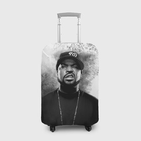 Чехол для чемодана 3D с принтом Ice Cube | Айс Куб (Z) в Екатеринбурге, 86% полиэфир, 14% спандекс | двустороннее нанесение принта, прорези для ручек и колес | ice cube | oshea jackson | rap | айс куб | айс кьюб | реп | репер | рэпер | хип хоп