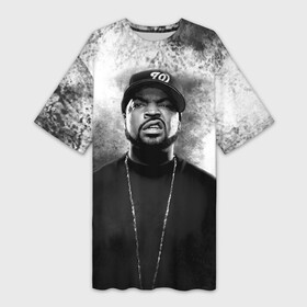 Платье-футболка 3D с принтом Ice Cube | Айс Куб (Z) в Екатеринбурге,  |  | ice cube | oshea jackson | rap | айс куб | айс кьюб | реп | репер | рэпер | хип хоп