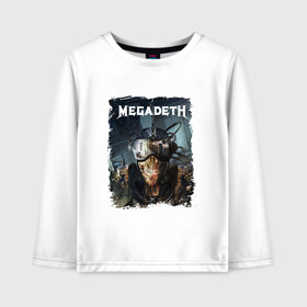 Детский лонгслив хлопок с принтом Megadeth | Poster (Z) в Екатеринбурге, 100% хлопок | круглый вырез горловины, полуприлегающий силуэт, длина до линии бедер | dave mustaine | megadeth | music | rock | дирк вербурен | дэвид эллефсон | дэйв мастейн | кико лоурейро | мегадеф | мегадэф | музыка | рок | трэш метал | хард рок | хеви метал