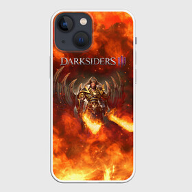 Чехол для iPhone 13 mini с принтом Darksiders 3 | Гнев Войны 3 (Z) в Екатеринбурге,  |  | azrael | darksiders | darksiders 3 | griever | silitha | tiamat | ulthane | vulgrim | wrath of war | всадник апокалипсиса | гнев войны | обугленный совет | руина | ультэйн | чёрный молот