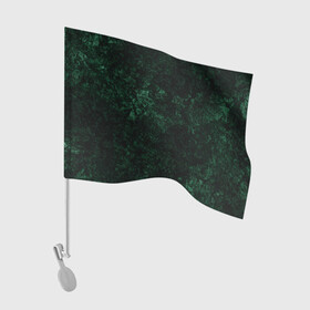 Флаг для автомобиля с принтом Темно-зеленый мраморный узор  в Екатеринбурге, 100% полиэстер | Размер: 30*21 см | абстрактный | велюровый | зеленый | каменный | мрамор | современный | текстура камня | темный зеленый