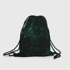 Рюкзак-мешок 3D с принтом Темно-зеленый мраморный узор  в Екатеринбурге, 100% полиэстер | плотность ткани — 200 г/м2, размер — 35 х 45 см; лямки — толстые шнурки, застежка на шнуровке, без карманов и подкладки | абстрактный | велюровый | зеленый | каменный | мрамор | современный | текстура камня | темный зеленый
