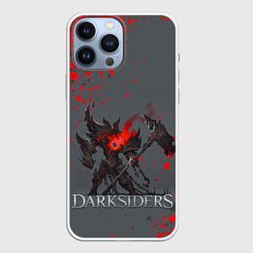 Чехол для iPhone 13 Pro Max с принтом Darksiders | Гнев Войны (Z) в Екатеринбурге,  |  | azrael | darksiders | darksiders 2 | darksiders 3 | griever | silitha | tiamat | ulthane | vulgrim | wrath of war | всадник апокалипсиса | гнев войны | обугленный совет | руина | ультэйн | чёрный молот