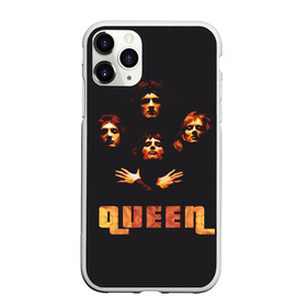 Чехол для iPhone 11 Pro матовый с принтом Queen в Екатеринбурге, Силикон |  | freddie mercury | queen | полигональная | рок | рок группа | рок музыка | фредди меркьюри