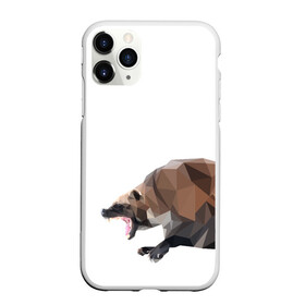 Чехол для iPhone 11 Pro матовый с принтом Росомаха в Екатеринбурге, Силикон |  | животное | зверь | злость | куница | медведь | милое животное | полигональный | росомаха | собака