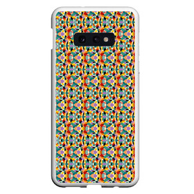 Чехол для Samsung S10E с принтом Цветные фигуры в Екатеринбурге, Силикон | Область печати: задняя сторона чехла, без боковых панелей | абстрактный | мозаика | палитра | паттерн | пятна | фигуры