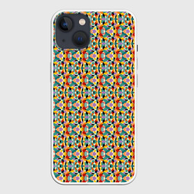 Чехол для iPhone 13 с принтом Цветные фигуры в Екатеринбурге,  |  | абстрактный | мозаика | палитра | паттерн | пятна | фигуры