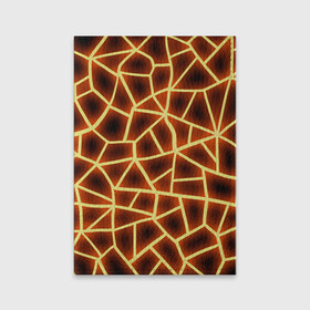 Обложка для паспорта матовая кожа с принтом Огненная геометрия в Екатеринбурге, натуральная матовая кожа | размер 19,3 х 13,7 см; прозрачные пластиковые крепления | 3д | abstract | fire | flame | geometry stripes | neon | polygonal | абстрактная геометрия | геометрические фигуры | линии | мозаика | неон | огонь | орнамент | пламя | полигон | полосы | светящиеся | текстура | треугольники