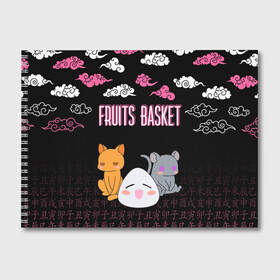 Альбом для рисования с принтом FRUITS BASKET / ГЛАВНЫЕ ГЕРОИ в Екатеринбурге, 100% бумага
 | матовая бумага, плотность 200 мг. | anime | fruits basket | kyokyo | kyonkichi | kyonkyon | lucky kyou. | prince yuki | tooru honda | аниме | кё сома | корзинка фруктов | тору хонда | юки сома