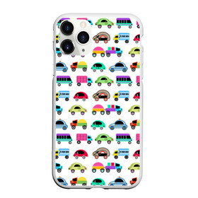 Чехол для iPhone 11 Pro матовый с принтом Веселые машинки  в Екатеринбурге, Силикон |  | Тематика изображения на принте: веселый узор | детские игрушки | детский узор | малышам | мальчикам | машины | разноцветные машины