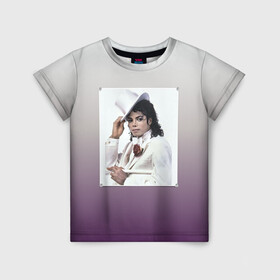 Детская футболка 3D с принтом Майкл Джексон навсегда в Екатеринбурге, 100% гипоаллергенный полиэфир | прямой крой, круглый вырез горловины, длина до линии бедер, чуть спущенное плечо, ткань немного тянется | forever young | michael jackson | король | майкл джексон | поп музыка