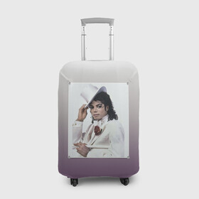 Чехол для чемодана 3D с принтом Майкл Джексон навсегда в Екатеринбурге, 86% полиэфир, 14% спандекс | двустороннее нанесение принта, прорези для ручек и колес | forever young | michael jackson | король | майкл джексон | поп музыка