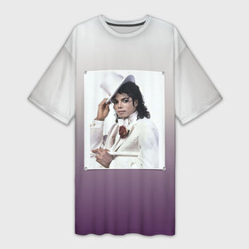 Платье-футболка 3D с принтом Майкл Джексон навсегда в Екатеринбурге,  |  | forever young | michael jackson | король | майкл джексон | поп музыка