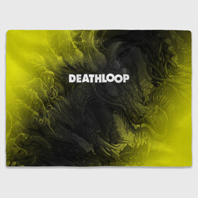 Плед 3D с принтом Deathloop - Hyperbeast в Екатеринбурге, 100% полиэстер | закругленные углы, все края обработаны. Ткань не мнется и не растягивается | death | deathloop | game | games | hyperbeast | loop | дэслуп | дэт | дэтлуп | знак | игра | игры | лого | луп | мертвая | пелтя | символ