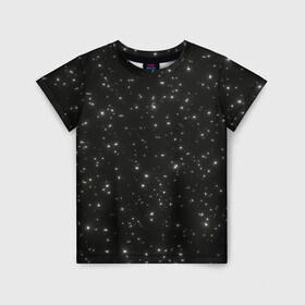 Детская футболка 3D с принтом Звезды в Екатеринбурге, 100% гипоаллергенный полиэфир | прямой крой, круглый вырез горловины, длина до линии бедер, чуть спущенное плечо, ткань немного тянется | astronomy | flicker | shine | sky | space | star | starry sky | stars | астрономия | звезда | звездное небо | звездочка | звездочки | звезды | космос | мерцание | мерцающая звезда | мерцающие звезды | небо | сияние