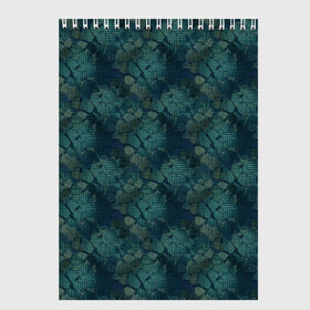 Скетчбук с принтом Синий абстрактный узор  в Екатеринбурге, 100% бумага
 | 48 листов, плотность листов — 100 г/м2, плотность картонной обложки — 250 г/м2. Листы скреплены сверху удобной пружинной спиралью | абстрактные цветы | абстрактный | синий | современный | цветочный | цветы синие