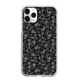 Чехол для iPhone 11 Pro Max матовый с принтом Геометрический серый узор  в Екатеринбурге, Силикон |  | абстрактный | геометрический | мозаика | серый | современный | темный серый | черно белый