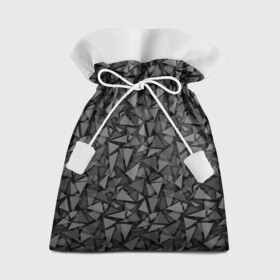 Подарочный 3D мешок с принтом Геометрический серый узор  в Екатеринбурге, 100% полиэстер | Размер: 29*39 см | абстрактный | геометрический | мозаика | серый | современный | темный серый | черно белый